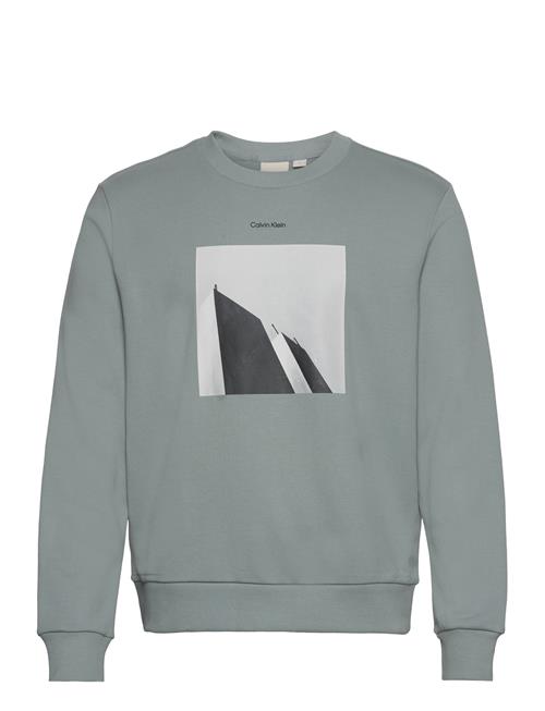 Calvin Klein City Photo Print Sweatshirt Calvin Klein Green