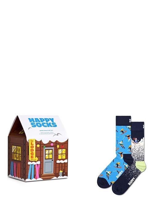 Happy Socks 2-Pack Skiing Chalet Gift Set Happy Socks Brown