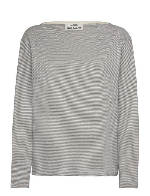 Mads Nørgaard Crisp Jersey Silke Tee Ls Mads Nørgaard Grey