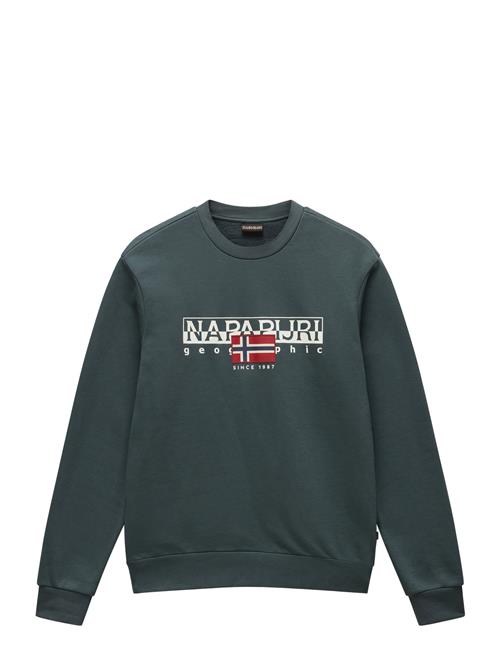 Se Napapijri Aylmer Winter Sweatshirt Napapijri Green ved Booztlet