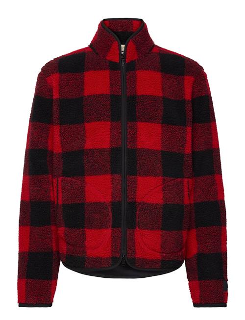 GANT Checked Fleece Jacket GANT Red