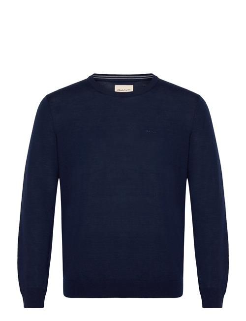 Extrafine Merino Wool C-Neck GANT Navy