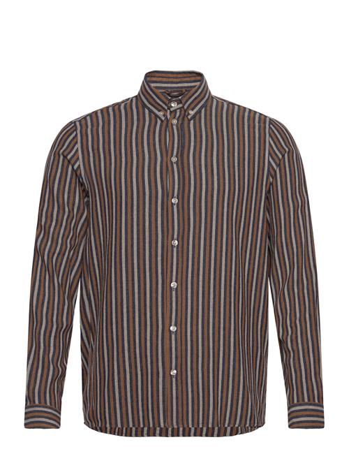 Mos Mosh Gallery Mmgtheo Stripe Shirt Mos Mosh Gallery Brown