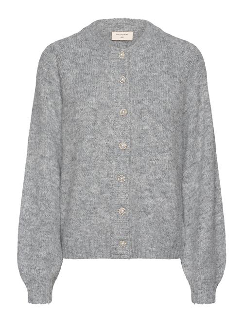 Se FREE/QUENT Fqlouisa-Cardigan FREE/QUENT Grey ved Booztlet