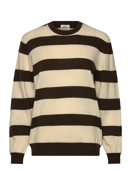 Mads Nørgaard Eco Wool Stripe Kasey Sweater Mads Nørgaard Brown