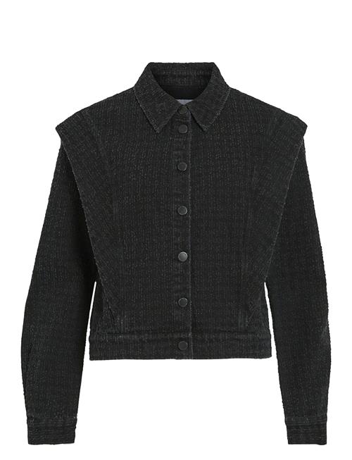 Vila Vizoa L/S Denim Jacket Blk Vila Black