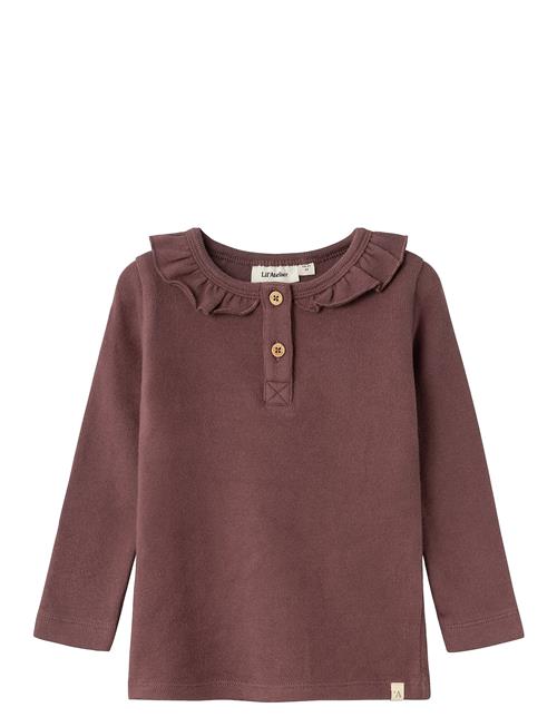 Se Lil'Atelier Nmfthoro Hou Ls Slim Top Lil Lil'Atelier Burgundy ved Booztlet