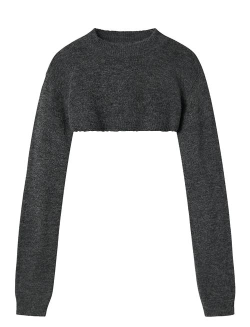 Se LMTD Nlflodet Ls Knit Shrug LMTD Grey ved Booztlet