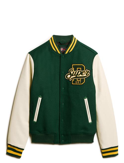 Superdry Varsity Wool Bomber Superdry Green