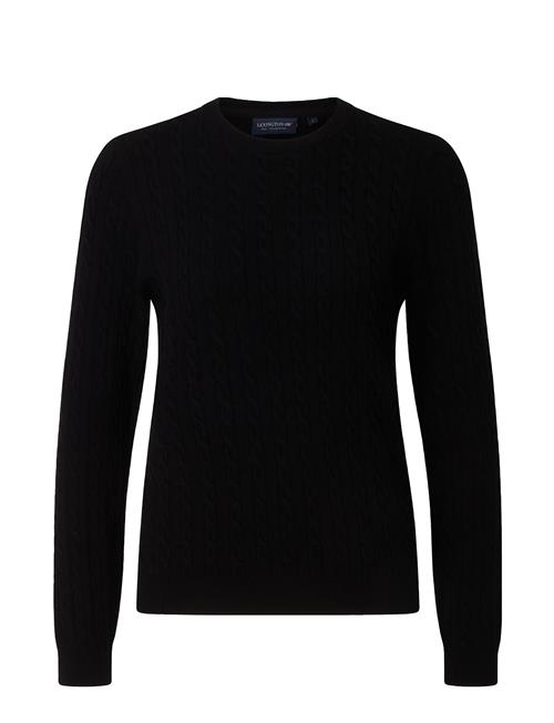 Lexington Clothing Lydia Merino Wool Blend Cable Knitted Sweater Lexington Clothing Black