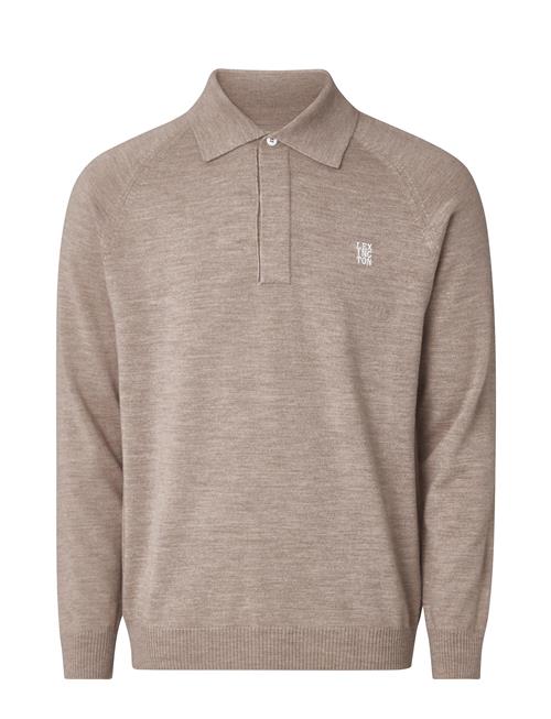 Lexington Clothing Don Merino Rugby Polo Sweater Lexington Clothing Beige