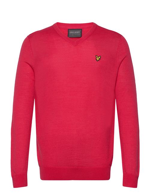 Golf V Neck Pullover Lyle & Scott Sport Red