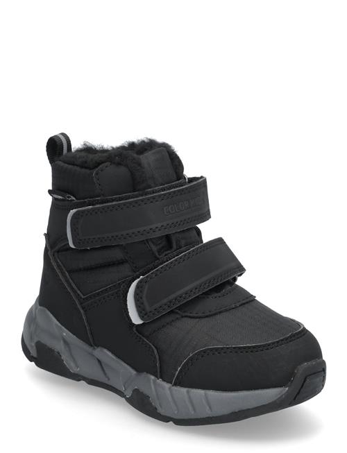 Color Kids Boots W. Velcro, Wp Color Kids Black