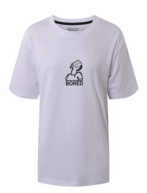 Hound Tee W/Print Hound White