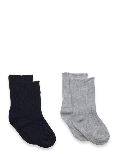 Mango 2 Pack Ribbed Socks Mango Grey