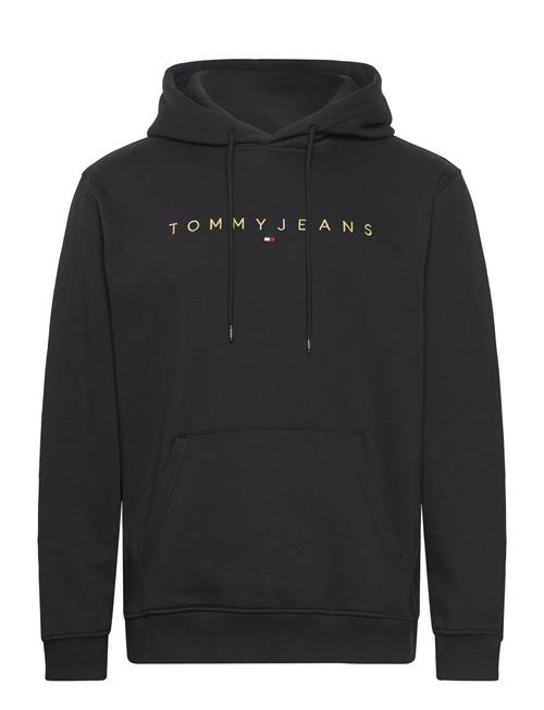 Se Tommy Jeans Tjm Reg Linear Gold Hood Ext Tommy Jeans Black ved Booztlet