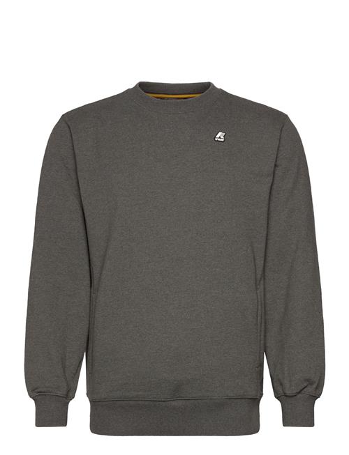 French Terry Fleece Crewneck Pullover K-Way Grey