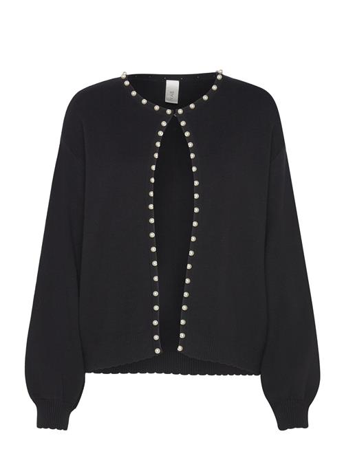 YAS Yasfonny Ls Pearl Knit Cardigan S. - D2D YAS Black