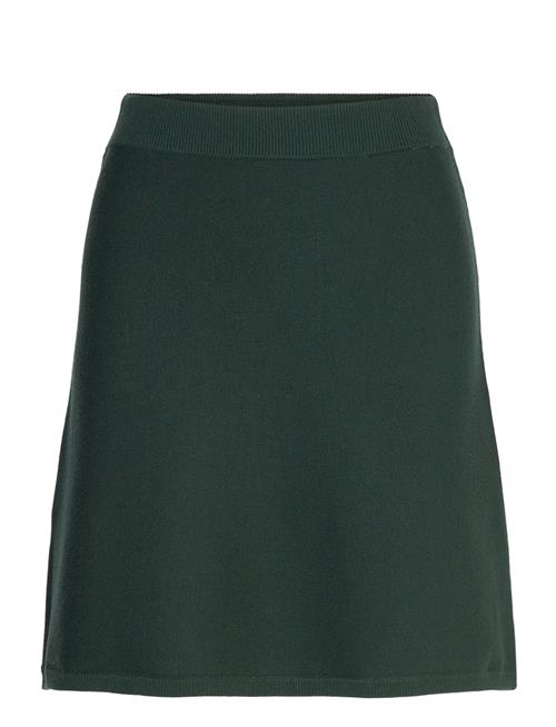 Slfkamma Hw Short Knit Skirt Selected Green