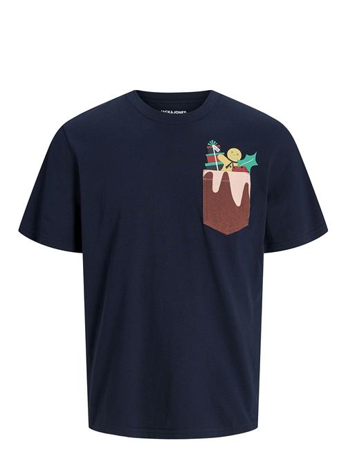 Jack & Jones Jjxmas Pocket Tee Ss Crew Neck Jnr Jack & J S Navy