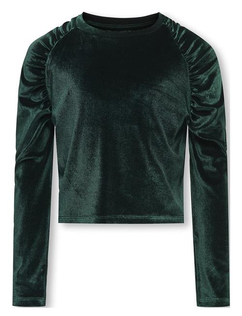 Kids Only Kogsille L/S Velvet Detail Top Jrs Kids Only Green