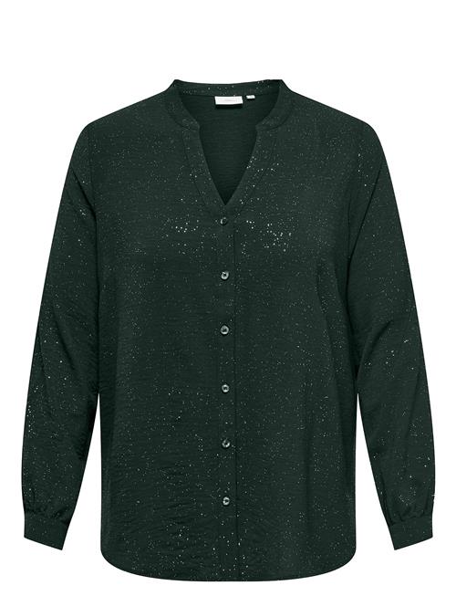 ONLY Carmakoma Carjosee Metta Life L/S V-Neck Shirt Wvn ONLY Carmakoma Green