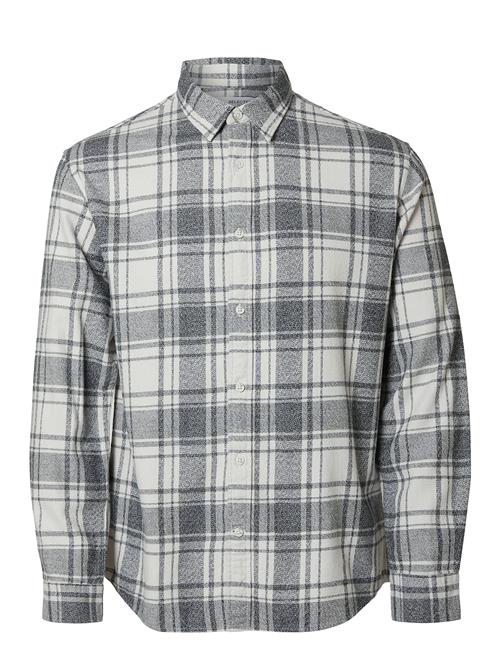 Selected Homme Slhreg-Owen Flannel Mix Shirt Ls Selected Homme Grey