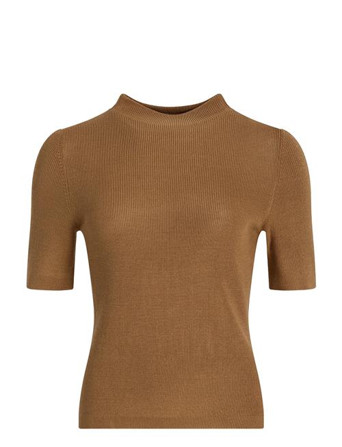 Se Ivo Nikkolo Viscose-Blend Knit Top, Kibri Ivo Nikkolo Beige ved Booztlet