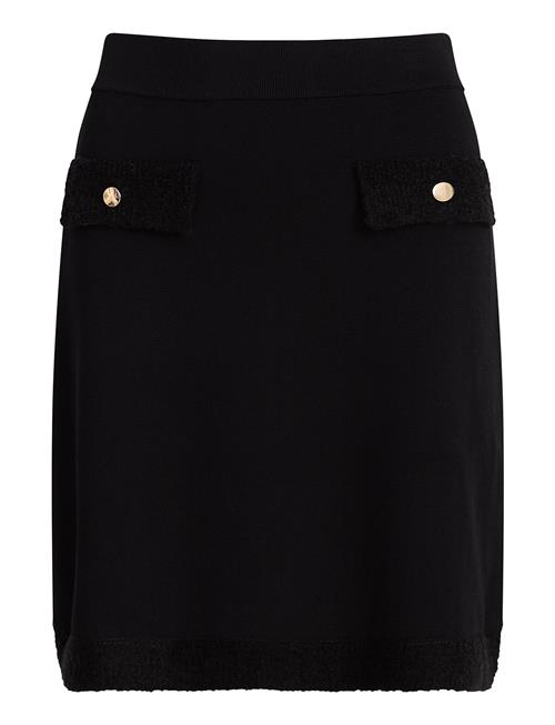 Ivo Nikkolo Viscose-Blend Knitted Short Skirt, Simona Ivo Nikkolo Black