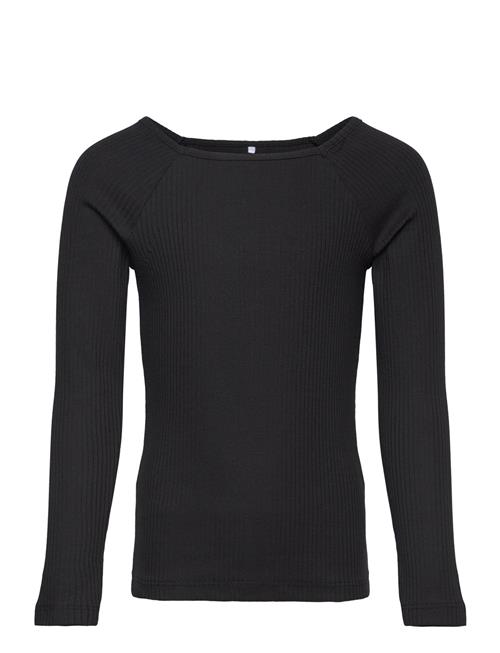 Nkfotilia Ls Slim Top Name It Black