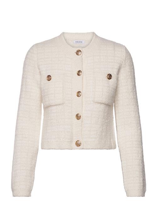 Se Bubbleroom Button Knitted Jacket Bubbleroom Cream ved Booztlet