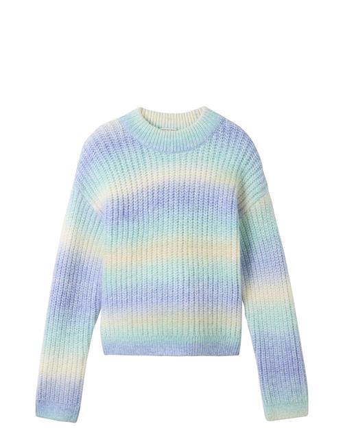 Cropped Color Run Knit Tom Tailor Blue