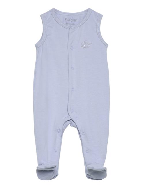 Fixoni Romper W.feet - Solid Fixoni Blue