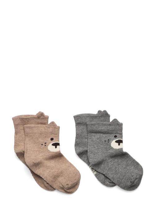 Minymo Socks W. 3D Effect Minymo Grey