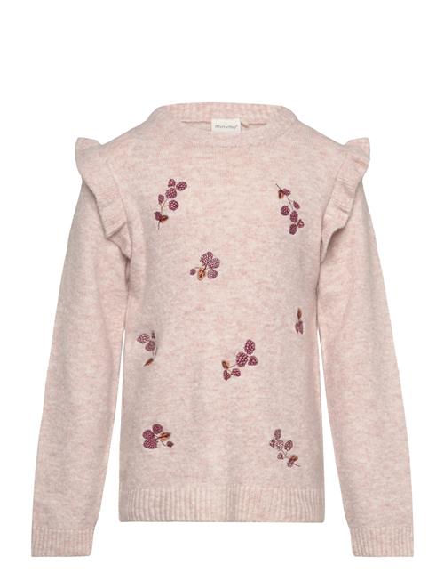 Se Minymo Pullover Ls Knit Minymo Pink ved Booztlet