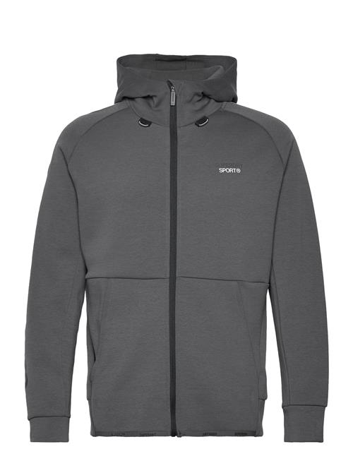 Superdry Sport Sport Tech Logo Loose Zip Hood Superdry Sport Grey