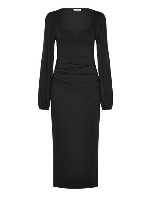 Bubbleroom Rudina Puff Sleeve Midi Dress Bubbleroom Black