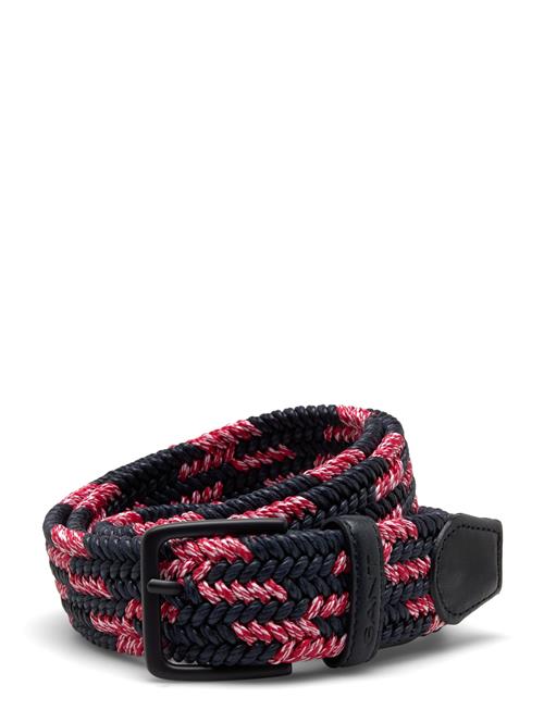 Se GANT Contrast Elastic Braided Belt GANT Navy ved Booztlet