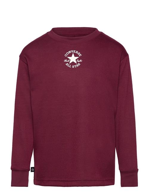 Converse Lk-L/S Knit Top Converse Burgundy