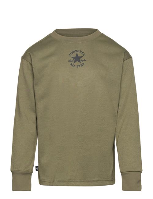 Se Converse Lk-L/S Knit Top Converse Khaki ved Booztlet