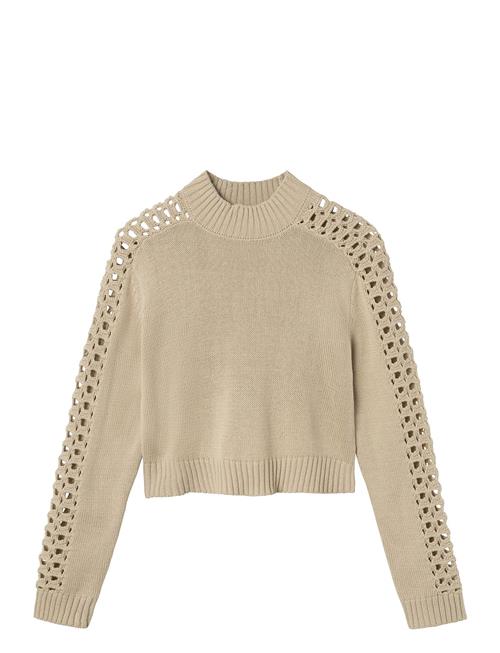 LMTD Nlfnilucca Ls Short Knit LMTD Beige