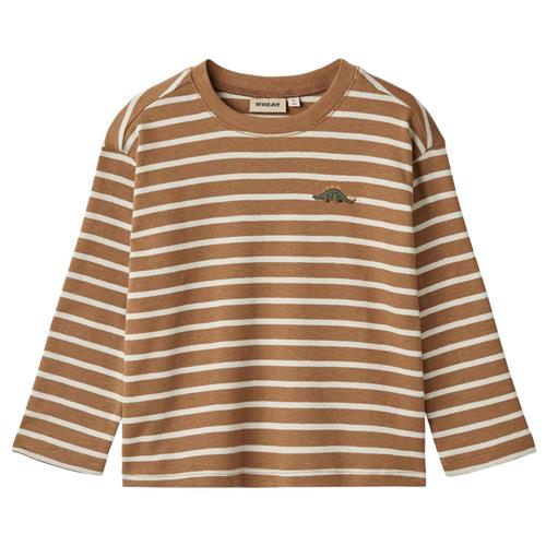 Wheat T-Shirt L/S Dallas-5078 caramel stripe | Brun | 122 cm