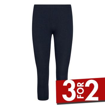 Decoy Bamboo Capri Marineblå Bambus Small Dame