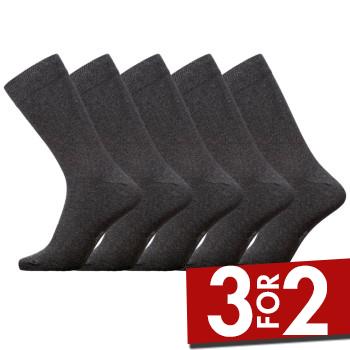 Dovre Strømper 5P Crew Socks Grå Str 40/46