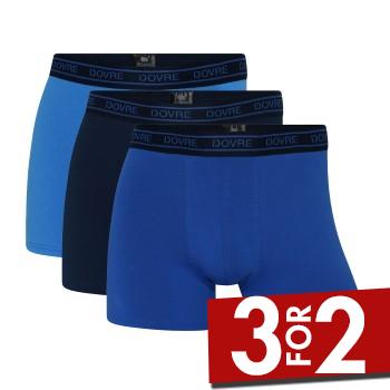 Dovre 3P Organic Cotton Boxers Blå Mønster økologisk bomuld Medium Herre