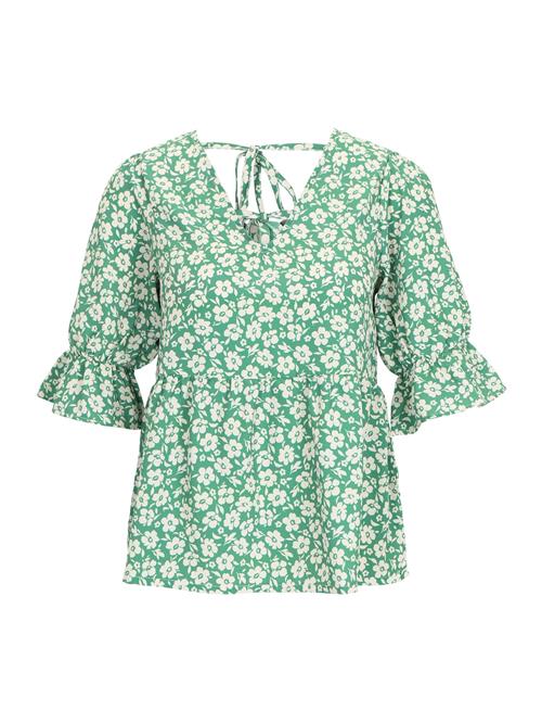 Dorothy Perkins Bluse  grøn / hvid