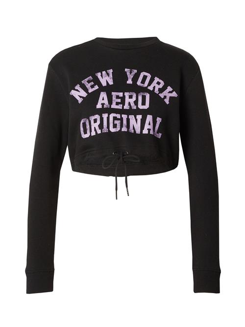 AÉROPOSTALE Sweatshirt 'NEW YORK ORIGINAL'  lilla / sort