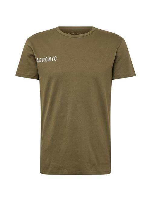 AÉROPOSTALE Bluser & t-shirts 'NYC'  khaki / hvid