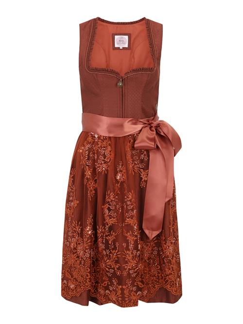 MARJO Dirndl 'Thiersheim'  rustbrun / cognac