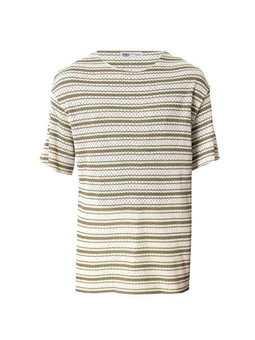 VAMOS CLO Bluser & t-shirts 'Colorado Springs'  khaki / hvid